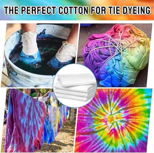 HAVLULAND Turkish Beach Towels| Pack of 6| Oversized White Beach Towel for tie dye Party, Extra Large 72"X40"- Ultra Soft, Quick-Dry, Super Absorbent, Sand Free & Compact, Lightweight Travel Towels