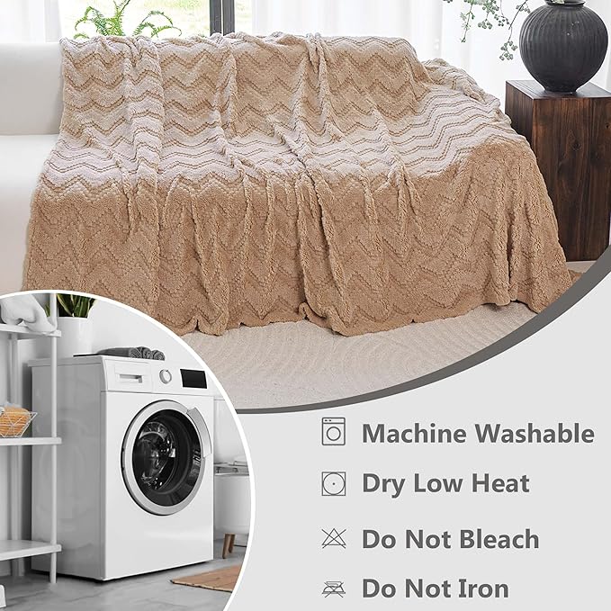 Plush Pet Couch Covers for Sofa, Boho Couch Cover for Dogs, Pet Friendly Sofa Cover- Non-Shedding, Reversible Furniture Cover, Easy to Install & Machine Washable 71"x118", Brown