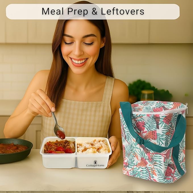 2 Pack Mini Snackle Box Container - 4 Compartment Divided Serving Tray with Lid for Meal Prep, Lunch, School - Dishwasher Safe, Reusable Travel Snack Box for Candy, Fruits, Snacks