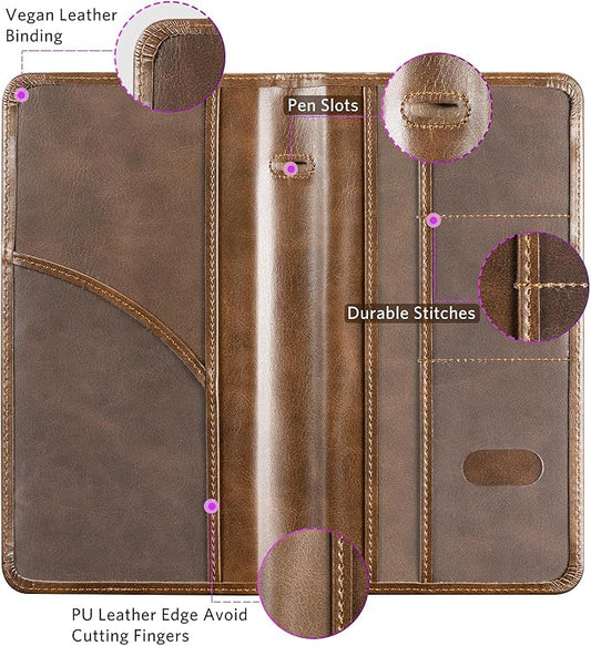 CoBak Car Registration and Insurance Holder - Vehicle Glove Box Car Organizer,Auto Truck Comparment Accessories Case with Magnetic Closure for Driver License,Cards