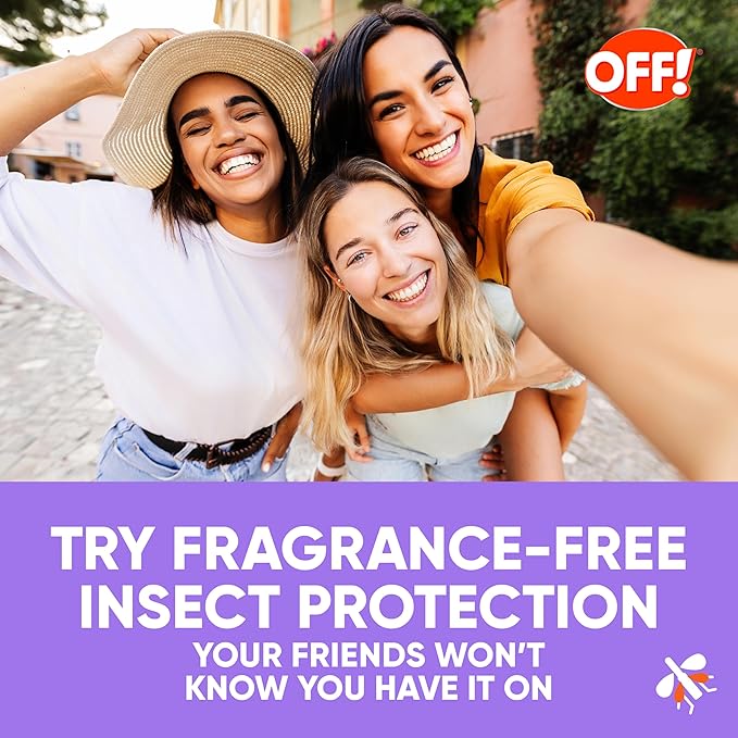 OFF! Clean Feel Insect Repellent Aerosol with 20% Picaridin - Long-Lasting DEET-Free Protection from Mosquitoes, Fragrance-Free Pest Control for Ticks & Flies, Camping, Travel Size Bug Spray - 2.5 oz