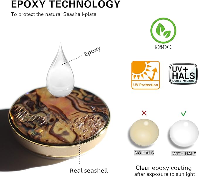 OnTheGrip Cute Natural Seashell Design Round Shape Collapsible Mobile Phone Grip Stand Holder for Smartphone Tablet Cell Phone Accessory (Aqua Blue)