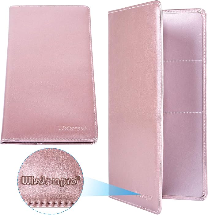 Wisdompro Car Document Holder Organiser, PU Leather Vehicle Insurance and Registration Holders Wallet Case for ID Card, Driving Licence, Key Contact Information Cards