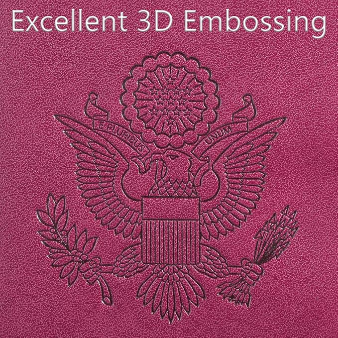 Passport Holder Cover Wallet Travel Essentials RFID Blocking Leather Card Case International Must Haves Travel Accessories for Women Men(101#Purple)