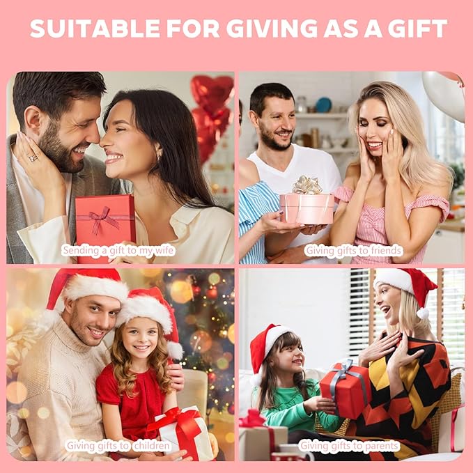 3PCS Small Makeup Bag for Women, Mini Cosmetic Bags Leather Pocket Pouch Purse,Snap Closure Waterproof Portable Bag,Checkered Storage Travel Bag for Lipstick Change Glasses Coin Cards (Pink)