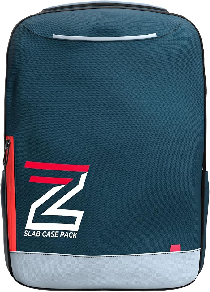 Zion Cases Slab Case Backpack with Slab Case 2GO Graded Card Case; Fits PSA, BGS, HGA, SGC, and CSG Graded Card Slabs; Ideal Travel Storage Solution; (Navy)