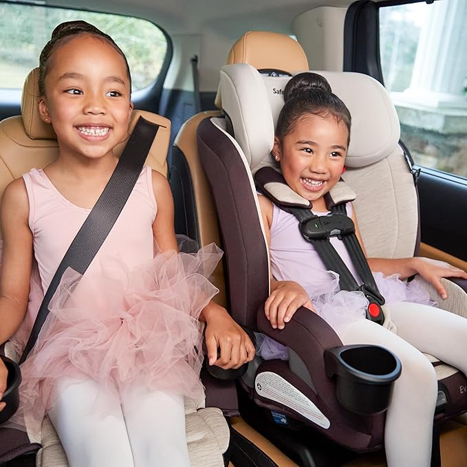 Safety 1st Everslim DLX Slim Convertible Car Seat– A 4-in-1 Convertible Child Safety Car Seats; Baby Car Seats for 5-100 lbs, Dunes Edge