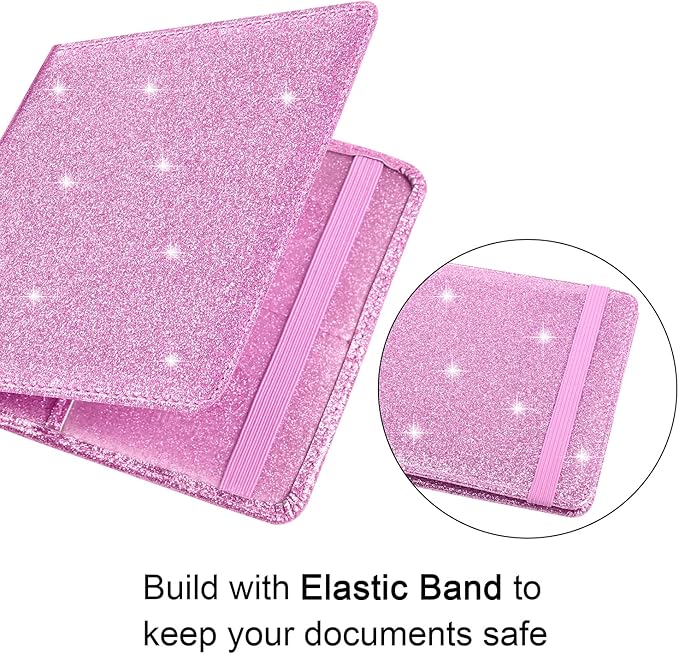 Wisdompro Small Car Registration and Insurance Documents Holder - Premium PU Leather Vehicle Glove Box Paperwork Wallet Case Organizer for ID, Driver's License, Key Contact Information Cards