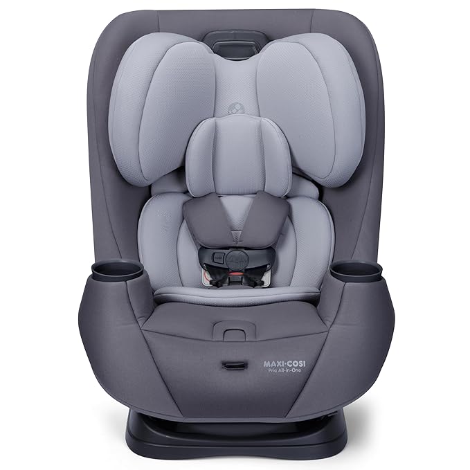 Maxi-Cosi Pria All-in-One Convertible Car Seat, Infant to Toddler Car Seat, Easy-Install Harness, Machine-Washable Cover, 5-100 lbs, Sea Salt