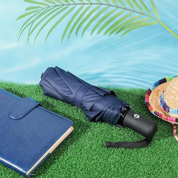 Kajaia 4 Pack Umbrellas Compact Windproof, Automatic Open and Close Folding Rain Umbrella Collapsible for Men Women Travel