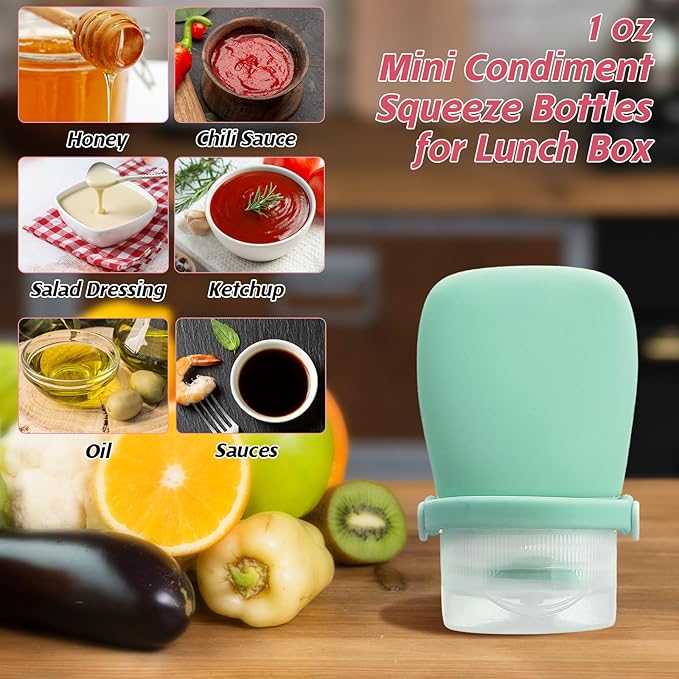 4pcs Travel Bottles for Toiletries Silicone Squeezes Bottle Leak Proof Travel Size Containers Shampoo Conditioner Liquid Body Wash Lotion Small 1oz