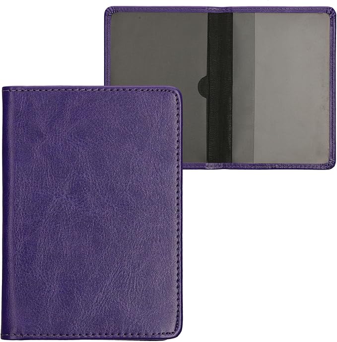 kwmobile Registration and Insurance Holder - Car Document Holder for Vehicle Documents and Cards - PU Leather - Black