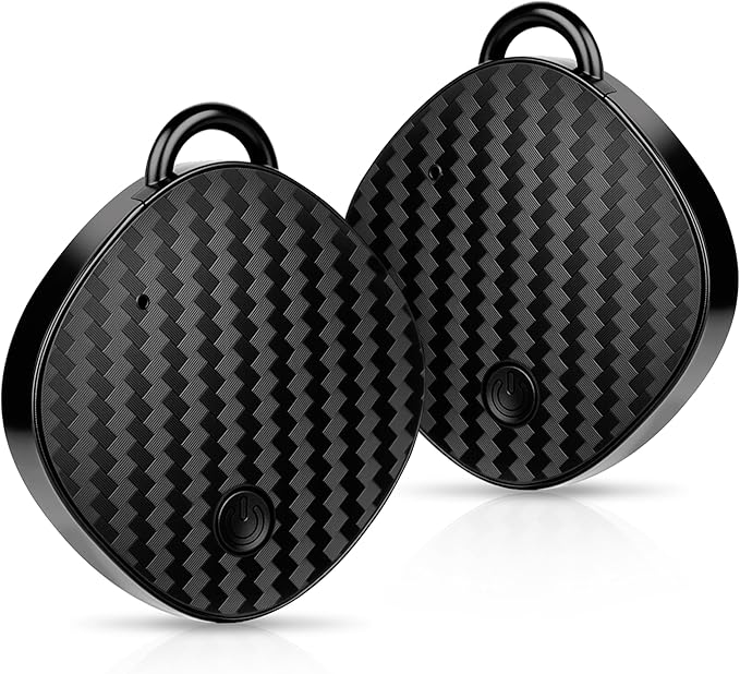Air Tracker Tags - 2 Pack, Smart Bluetooth Tracker Tag & Finder Item Locators Works with Apple Find My, 100dB Sound, Item Finder for Keys, Bags, Luggage, Wallet, Backpack, Pet(iOS Only)