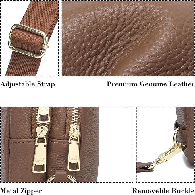 INICAT Crossbody Sling Bags Fanny Packs Valentine's Day Gifts Vegan Leather Travel Vacation Essentials Purses Women