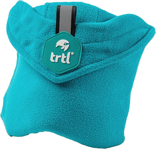 trtl Pillow Junior Kids Travel Pillow for Sleeping - with Built-in Head and Neck Support - Comfortable Kids Neck Pillow for Traveling - Compact and Machine-Washable - Aqua