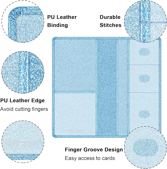 Wisdompro Car Document Holder Organiser, PU Leather Vehicle Insurance and Registration Holders Wallet Case for ID Card, Driving Licence, Key Contact Information Cards