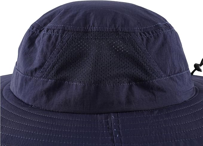 Connectyle Outdoor UPF50+ Men's Sun Hat Foldable Wide Brim Bucket Hat for Fishing Hiking Gardening Breathable Safari Hat