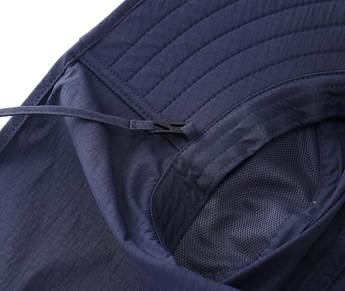 Home Prefer UPF 80+ Sun Hat for Men Women Wide Brim Sun Hat with Neck Flap Summer Safari UV Protection Gardening Fishing Hat