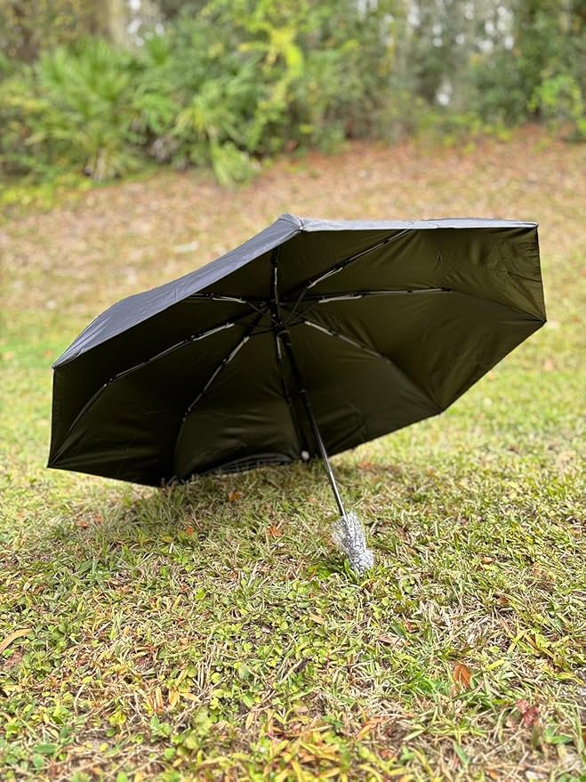 Full Automatic Three-Fold Umbrella – Windproof, Waterproof, Compact Travel Umbrella with UV Protection, Lightweight & Durable for Men and Women