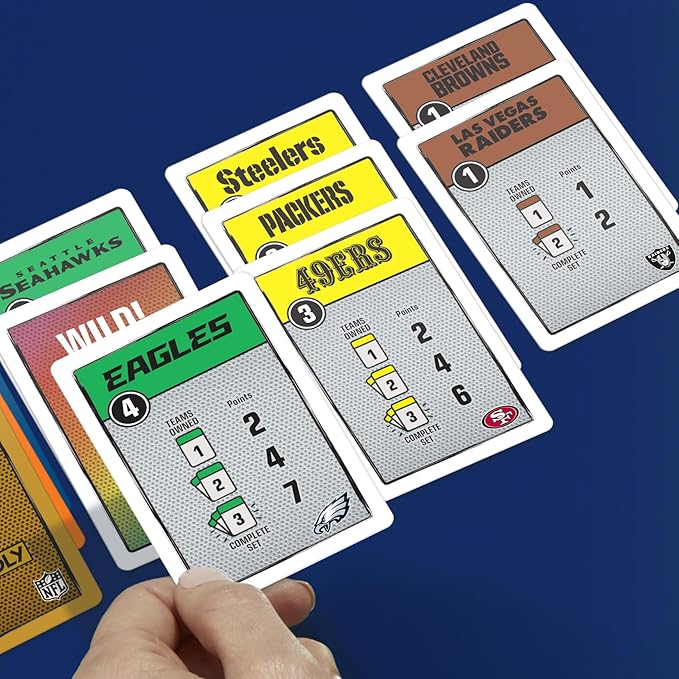 Monopoly Deal NFL Edition Game | Officially Licensed NFL Card Game for Families and Kids | Ages 8+ | 2-5 Players | 15 Mins. | Football Games | Christmas Stocking Stuffers