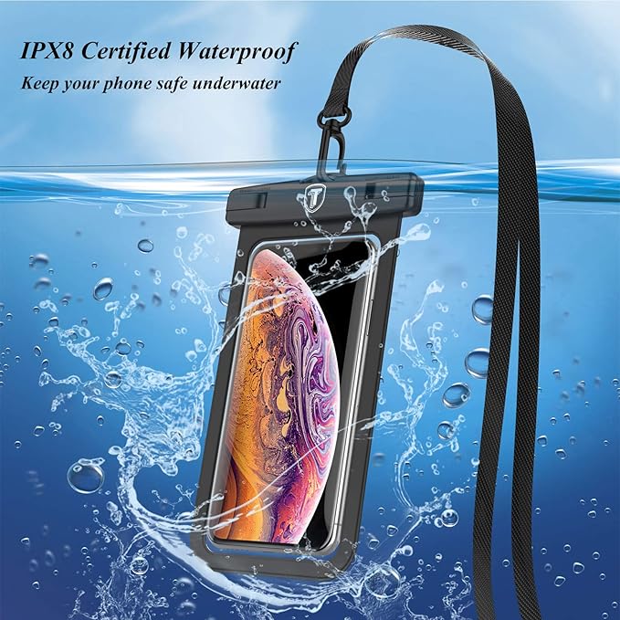 Njjex Waterproof Phone Pouch [2 Pack] Waterproof Phone Case Cellphone Dry Bag For Samsung Galaxy Note 20 Ultra S25 Ultra S24 S23 S22 S21+ S20 S10 A14 A15 A35 A16 5G iPhone 16 Pro Max 15 14 13 12 11 Xr