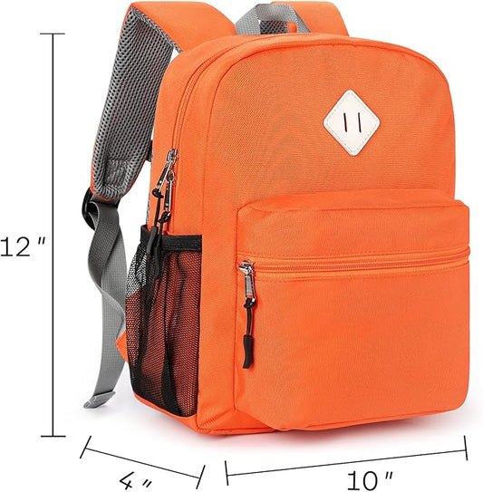 STEAMEDBUN Toddler Backpack for Girls 2-4,Kindergarten Backpack for Girls,Preschool Backpack,Mini, Orange