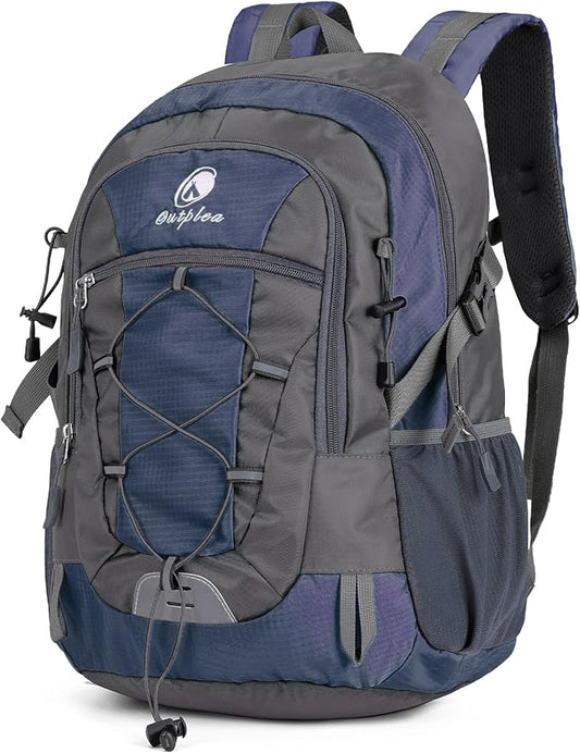 25L Small Hiking Backpack Daypack with Chest Strap for Men Women, Waterproof Travel Backpack, Blue