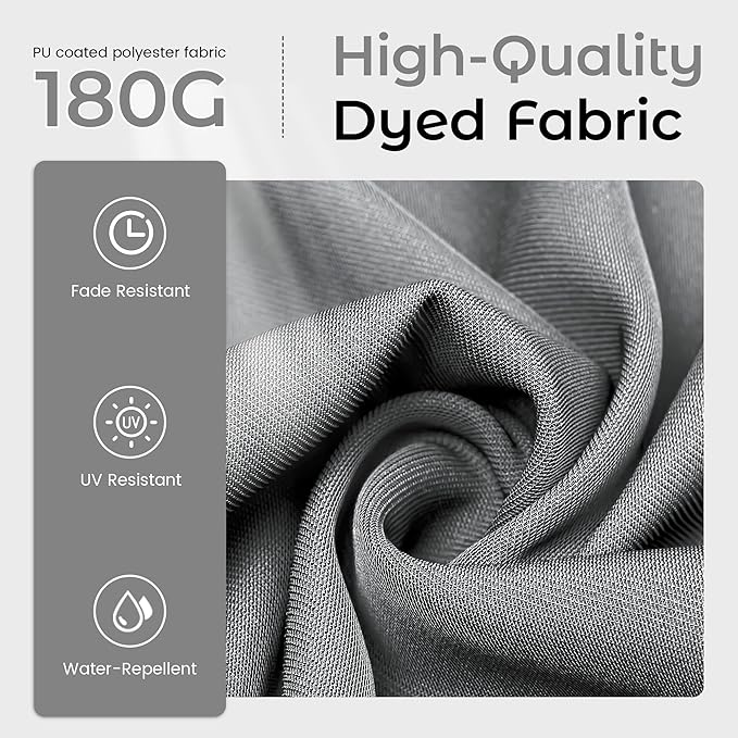 15ft Patio Umbrella with Base,Large Outdoor Double-Sided Rectangle Umbrella with Crank Handle, Market Umbrella for Poolside Garden Deck Backyard Beach Pools, Gray