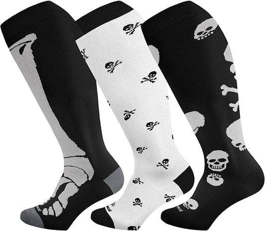 Wide Calf Compression Socks for Women & Men Extra Large Size Support Socks for Nurses Running Pregnant Travel, 15-20 mmHg