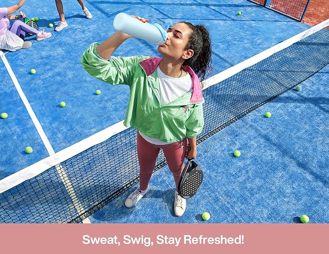 POWCAN 26 oz Insulated Water Bottle with 2-in-1 Straw and Spout Lid, Keep Cold 24H, Leak-Proof, Fits in Car Cup Holder, Stainless Steel Water Bottle for Sports, Travel, and School (Stellar Dream)