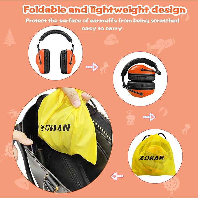 ZOHAN 030 Kids Noise Cancelling Headphones for Autism Kids Ear Protection
