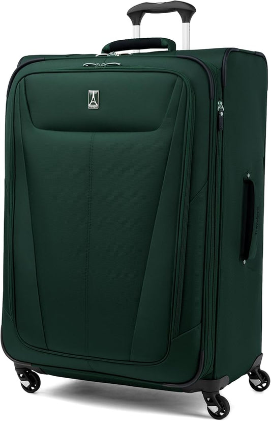 Travelpro Maxlite 5 Softside Expandable Checked Luggage with Spinner Wheels, Lightweight, 29-Inch — Forest Green