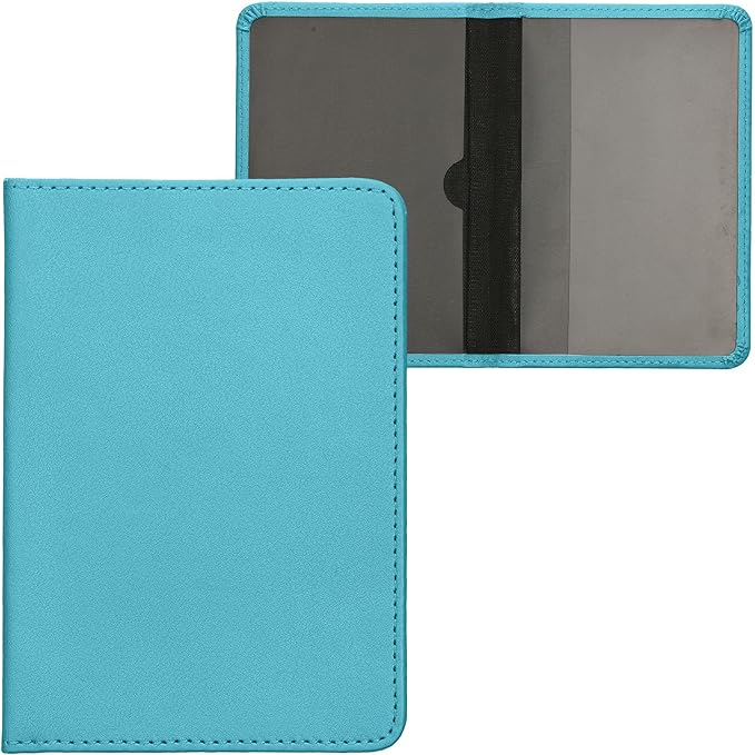 kwmobile Registration and Insurance Holder - Car Document Holder for Vehicle Documents and Cards - PU Leather - Black