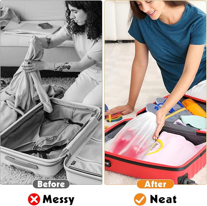 50 Pack Shoe Bags for Travel, 15.7" x 11.8" Large Clear Travel Shoe Bag with Colorful Drawstring Vacation Essentials Cruise Essentials Portable Drawstring Packing for Men & Women