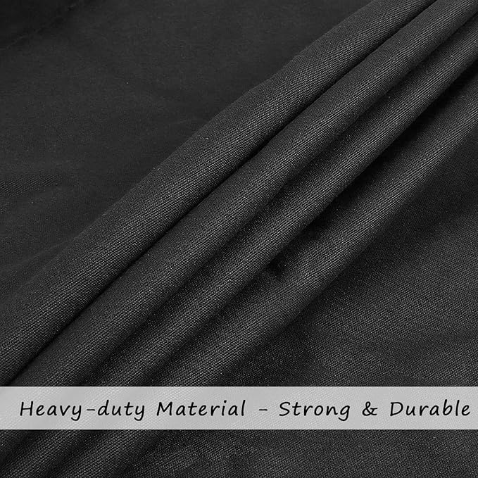 Cotton Canvas Laundry Bag with Handles & Drawstring Straps, Heavy Duty Extra Large Laundry Bags for Laundromat and Household, 25.5x34 Inch, Black