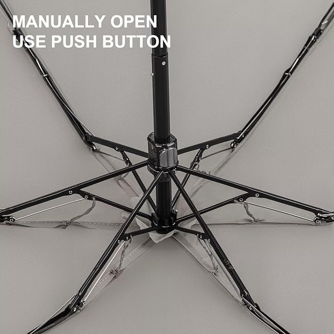 LEAGERA Compact Travel Umbrella with Case - Mini Umbrella for Purse, Small Lightweight &Tiny Design Perfect for Parasol Outdoor Sun&Rain Umbrellas