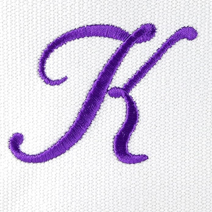 DALIX Monogrammed Beach Bag and Totes for Women Personalized Gifts Purple A - Z