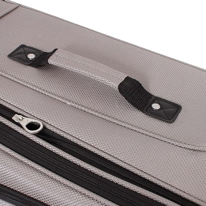SwissGear Sion Softside Expandable Luggage, Pewter, Checked-Large 29-Inch