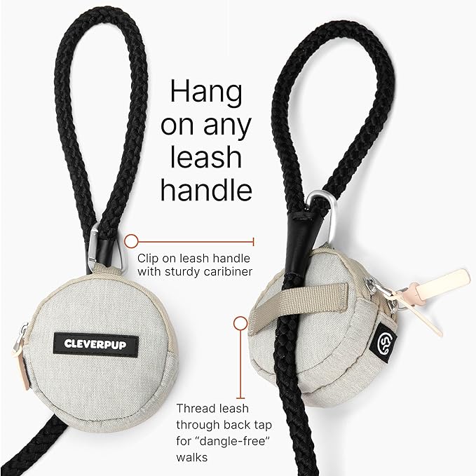 Nomad Large Collapsible Dog Bowl in Sand & Snackpack Double Insulated Treat Pouch in Sand