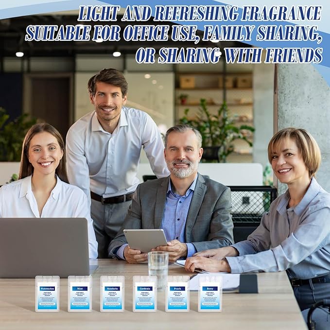 6 Pack Hand Sanitizer Spray Bulk Travel Size Hand Sanitizer Spray Mini Hydrating Pocket Gifts for Coworker Staff Teacher Holiday Favor(Blue Color,Charming)