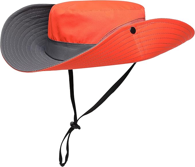 Womens Summer Sun Hat Beach Hat Wide Brim Outdoor UV Protection Hat Foldable Cool Mesh Ponytail Bucket Hat