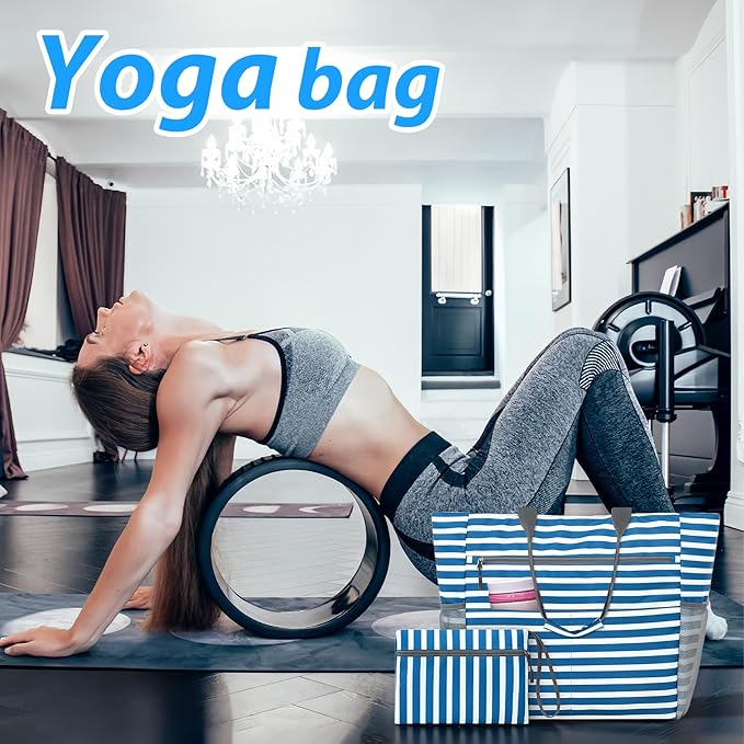 Waterproof Foldable Tote Bag for Travel – Large Carry-On with Zipper Pocket for Beach, Gym, Airplane & Weekend Trips