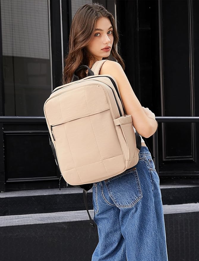 CLUCI Lightweight Travel Backpack Carry on Flight Approved, Puffy Gym Backpack with Shoe Compartment, Personal Item Travel Bag, 15.6 inch Laptop Backpack for Weekender Business