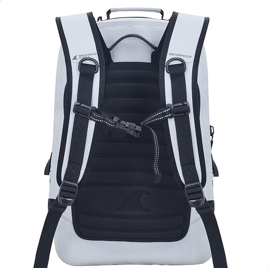 Breakwater Supply™ Waterproof IP68 Submersible Backpack with Airtight Zippers | Laptop Travel Outdoors | Fogland 25L 20L 15L