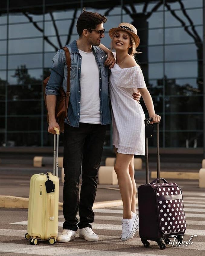 Luggage Tags for Suitcases,2 Pack PU Leather Privacy Protection Bag Tags Travel Accessories Essentials,Black