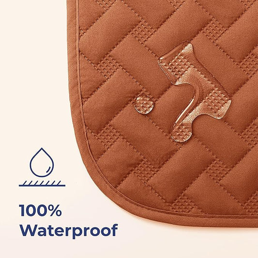 gogobunny 100% Double Sided Waterproof Dog Blanket Soft Pet Bed Cover Reversible Protect Furniture Couch Sofa Car for Puppy Cat Kids (Dark Pumpkin/Light Pumpkin, 30x70 Inch (Pack of 1))