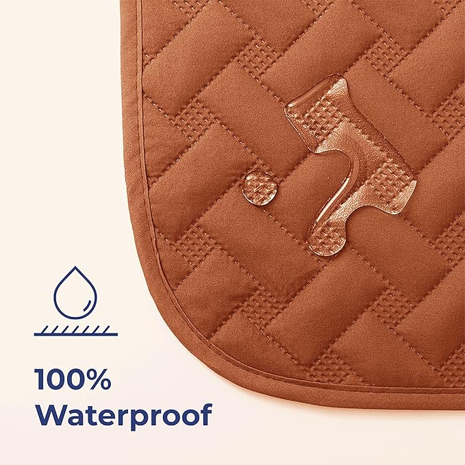 gogobunny 100% Double Sided Waterproof Dog Blanket Soft Pet Bed Cover Reversible Protect Furniture Couch Sofa Car for Puppy Cat Kids (Dark Pumpkin/Light Pumpkin, 82x82 Inch (Pack of 1))