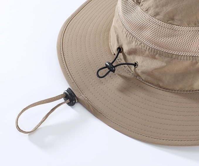 Home Prefer UPF 50+ Men's Sun Hat Wide Brim Bucket Hat UV Protection Hat for Mens Womens Beach Safari Gardening Golf Fishing