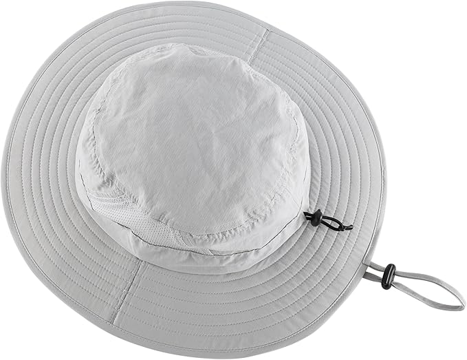 Connectyle Outdoor UPF50+ Men's Sun Hat Foldable Wide Brim Bucket Hat for Fishing Hiking Gardening Breathable Safari Hat