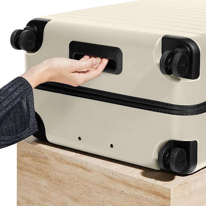 Away Large Checked Luggage, 29 Inch Hardside Suitcase with Spinner Wheels, Lightweight & Durable, TSA Lock, Salt White Matte